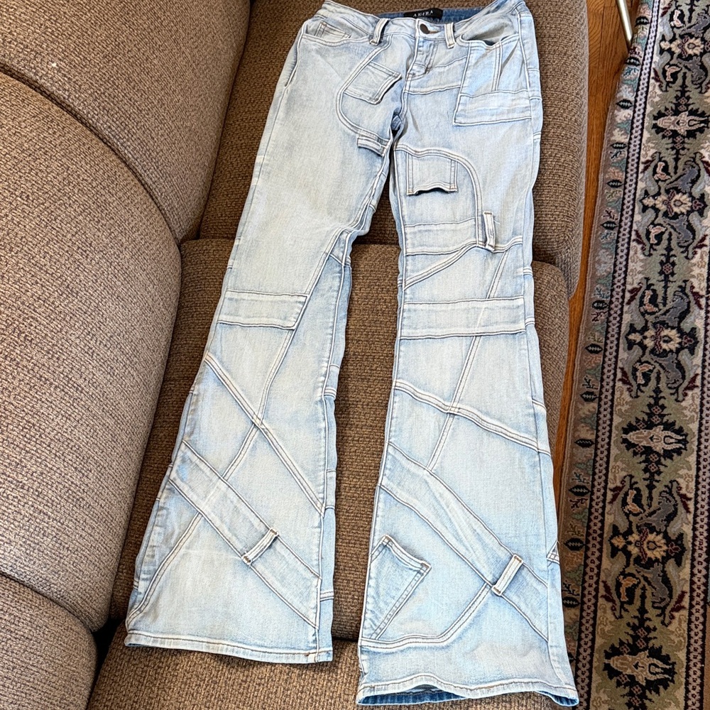 #Akira patch work bell bottoms